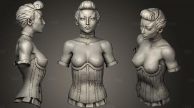Girl Sculpt stl model for CNC